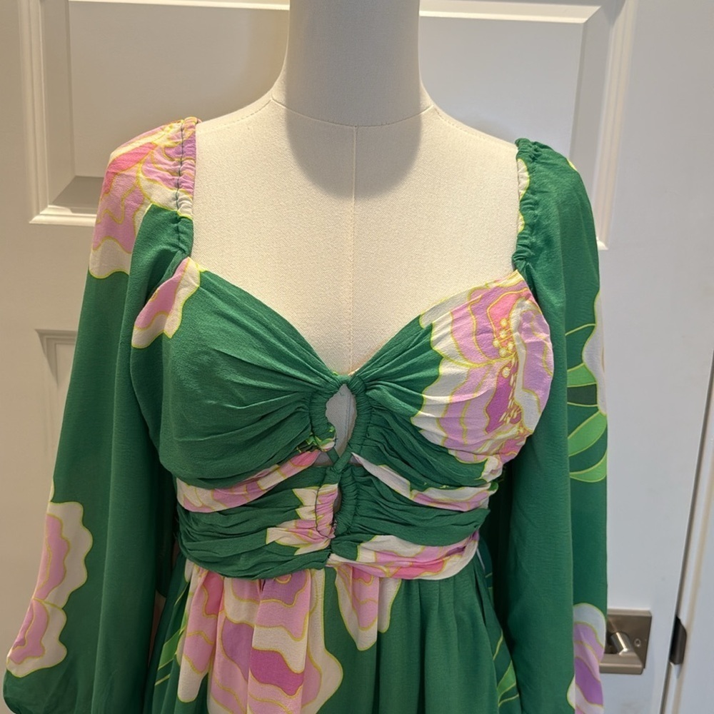 FARM Rio Floral Lumi Short Dress Size M - Picture 5 of 10